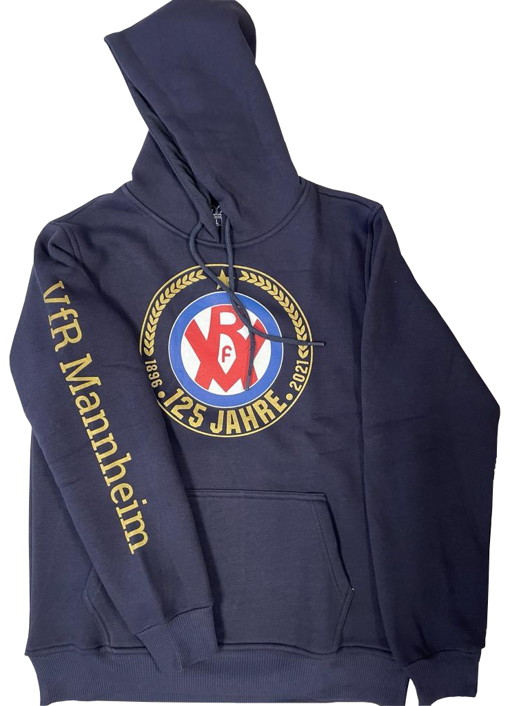 Hoodie blau VfR 125 Jahre