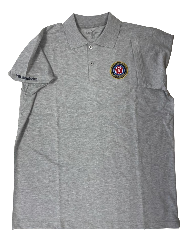 Poloshirt grau VfR 125 Jahre